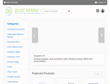 Tablet Screenshot of dustspares.co.uk